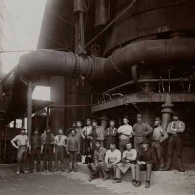 Oregon Iron and Steel, about 1890: Copyright: None; Origsize: 8"x10"; Origformat: Print-Photographic