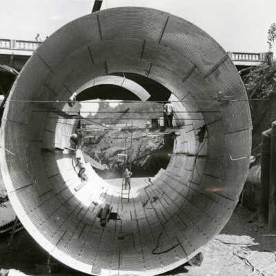 Installing Drain Under McLoughlin, #4, 1969: Origformat: Print-Photographic
