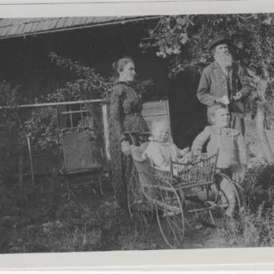 Baker Cabin - 1900 with Hatton's and Mumpower's pictured