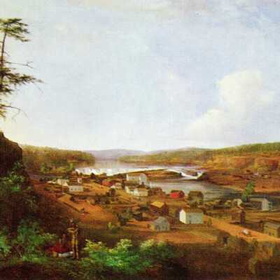 John Stanley Painting of Early O.C., 1852: Copyright: None; Origsize: 3" x 5"; Origformat: Print-Photographic