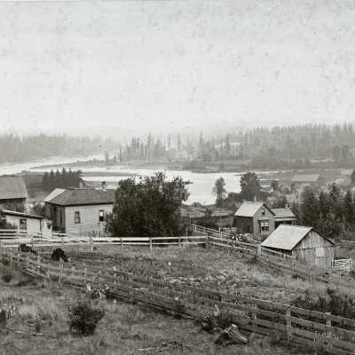 Oregon City 1897 - from 14th and Monroe.
