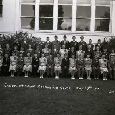 Eighth Grade Graduation Photograph - Canby, Oregon - May, 29, 1941