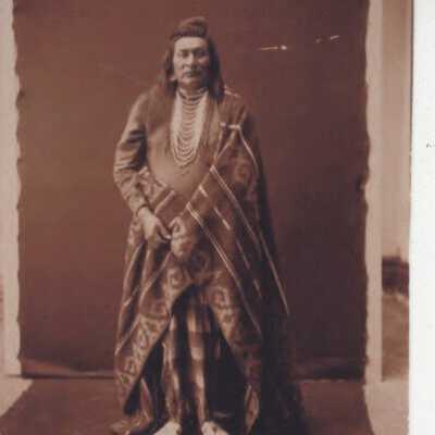 Native American of the Nez Perce Tribe ca. 1899 - Studio Portrait