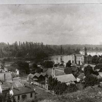 Oregon City 1891 - From the Bluff at 7th and Main Streets