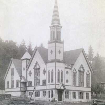 1889 Congregational Church.: Copyright: None; Origsize: 4" x 6"; Origformat: Print-Photographic