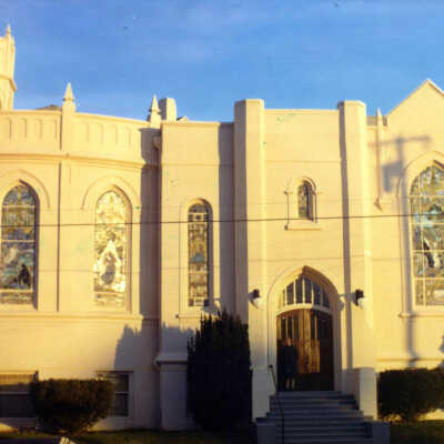 First Congregational Atkinson Memorial Church at Sunset - 1974