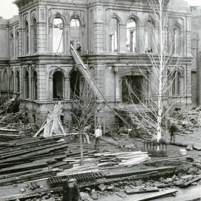 Oregon City 1935 - Dismantling Clackamas County Courthouse