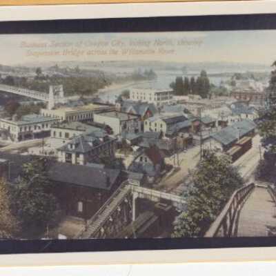 Oregon City 1910 - View from Bluff