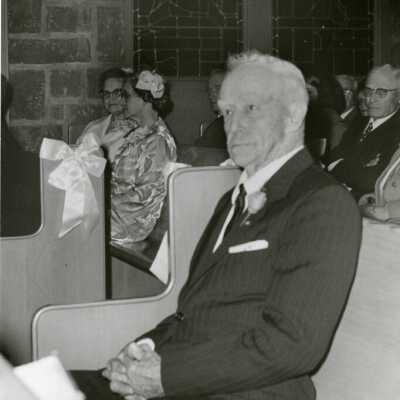 Guests at Church Wedding, 1960s.: Origformat: Print-Photographic