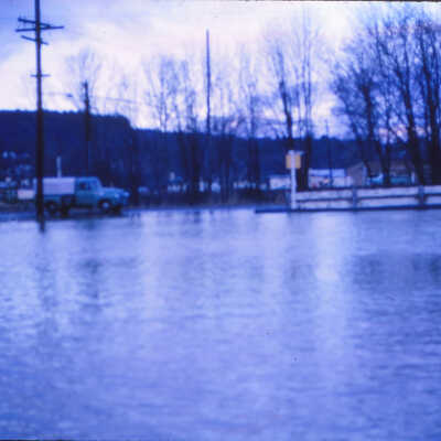 1964 Flood - Washington Street near Abernethy Creek - Oregon City Oregon