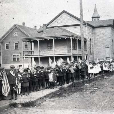St. John's School Children Memorial Day March to the Cemetery