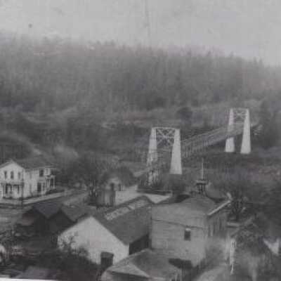 Oregon City 1888 - View of Bridge