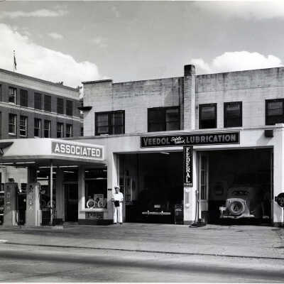 Oregon City - Flying A Gas Station on the corner or McLoughlin and 8th Street