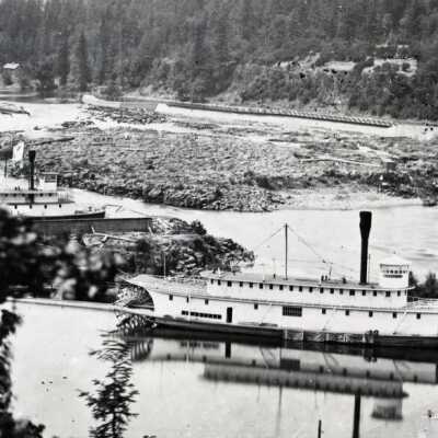 Steamer "Alice" in O.C. Boat Basin.: Copyright: None; Origsize: 5"x7"; Origformat: Negative