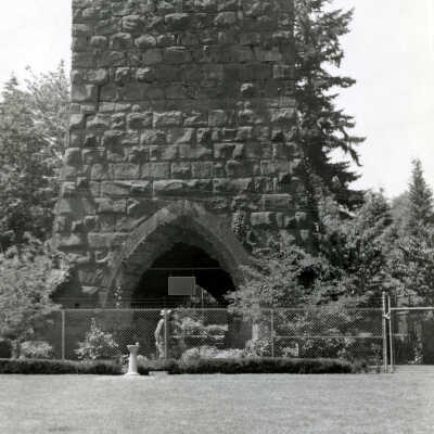 Lake Oswego 1970s - Remains of Furnace at Oswego Ironworks Park