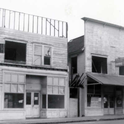 Oregon City 1950s - Buildings at 7th and Center Streets