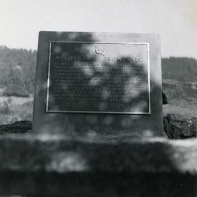 McLoughlin Promenade Historic Location Marker - 1965