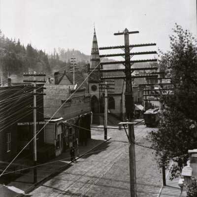 Oregon City 1897 - Main Street looking South Between 7th and 8th Street