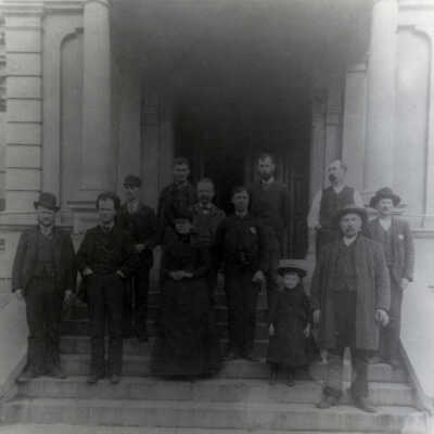 Oregon City 1889 - Clackamas County Courthouse Staff and Officials