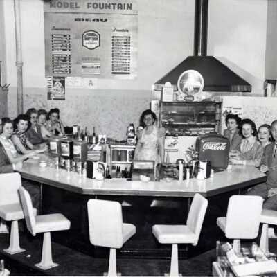 Benjamin Franklin Variety Store, Lunch Counter, Oregon City.: Copyright: None; Origsize: 8" x 11"; Origformat: Print-Photographic