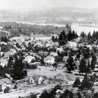 Upper Oregon City from Falls View 1904