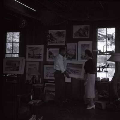 Interior of Sea Chest (art gallery)