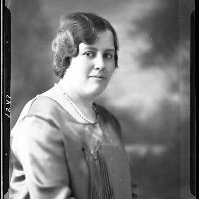 Photograph for Alex Huber and wife - November 1929 - Negative