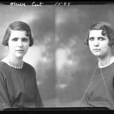 Photograph of a woman for Helen Morris - March 1930 - Negative