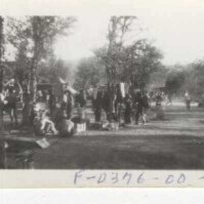 Fort Lewis - Unknown Men and Tents in Field