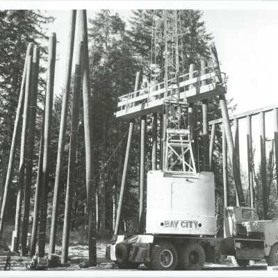 Start of I205 Bridge Construction, West Linn Side.