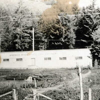 "McKenzie River" Painted on a Building.
