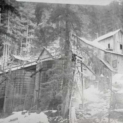 Ogle Mountain Mine Acid Tanks, Stampmill and Sawmill