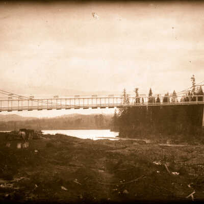 Oregon City - West Linn Bridge from Negative 1895