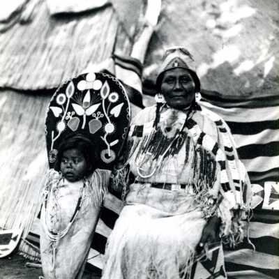 Native American Mother and Child