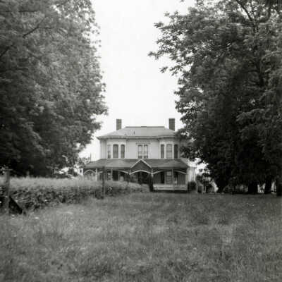 Barlow House, Eastside of Highway 99E, at Barlow.: Copyright: None; Origsize: 4" x 6"; Origformat: Print-Photographic