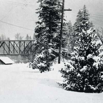 Gladstone S.P.R.R. Bridge over Frozen Clackamas River, #2