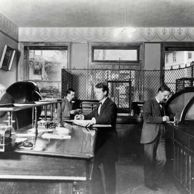 Bank of Oregon City, Interior, 1886