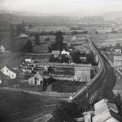 Oregon City 1874 - Aerial