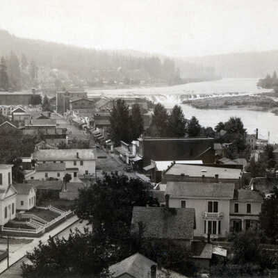 Oregon City 1885 - from Courthouse Tower
