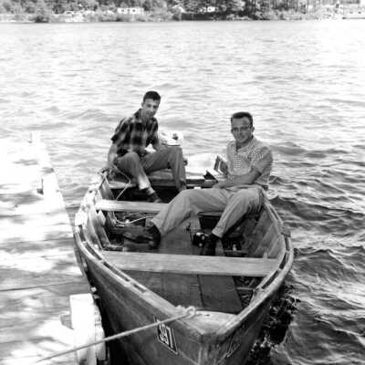 Guy Deluz and Andy Anewrin, 1956: Copyright: None; Origsize: 5" x 7"; Origformat: Print-Photographic