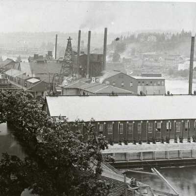 West Linn Mills and Willamette Falls Locks 1897