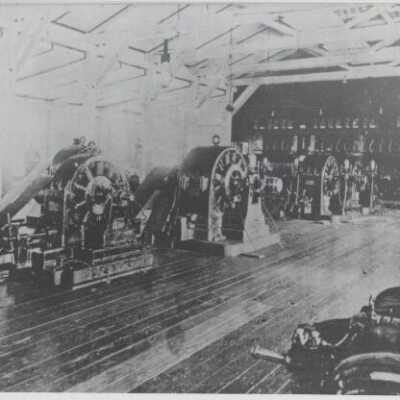 Willamette Falls Station "A" Electric Plant Interior 1890