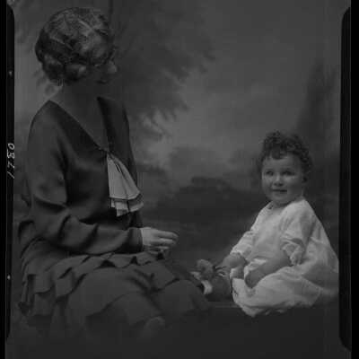 Photo of a woman and child for Mrs. Stone - June 1930