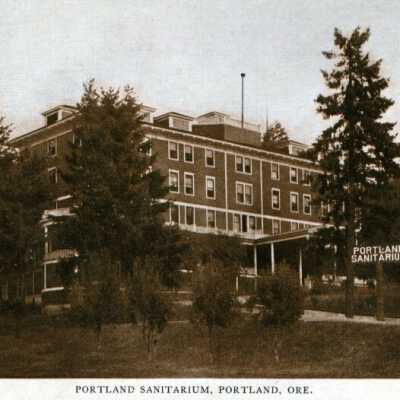 Portland 1908 - Portland Sanitarium - SE 60th and Belmont on Mount Tabor