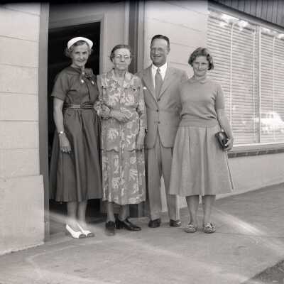 Mertie Stevens With Nephew's Family