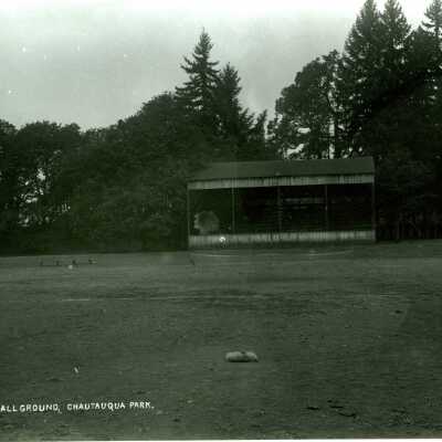 Grandstand at Ball Field, Gladstone Chautauqua Park