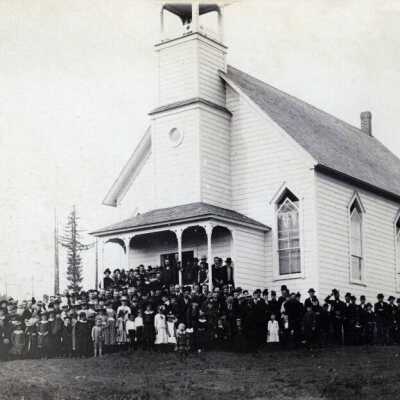 Elyville Church, 1879.: Copyright: None; Origsize: 4" x 6"; Origformat: Print-Photographic