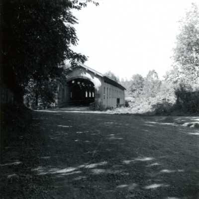 Covered Bridge.  Unknown Location.: Copyright: Clackamas County Historical Society; Origformat: Print-Photographic