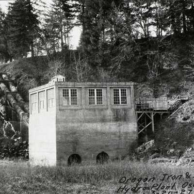 Hydroelectric Plant - Oregon Iron and Steel Company, Oswego, 1927