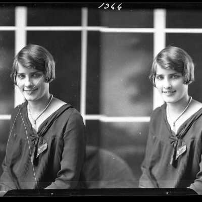 Photograph of a woman for Ruth Warren - February 1930 - Negative